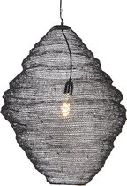 QAZQA nidum - Oosterse Hanglamp - 1 lichts - Ø 600 mm - Zwart - Woonkamer | Slaapkamer | Keuken