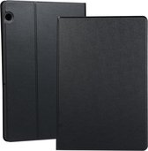 Universal Spring Texture TPU beschermhoes voor Huawei MediaPad T5, met houder (zwart)
