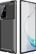 Voor Samsung Galaxy S30 Ultra koolstofvezel textuur schokbestendig TPU-hoesje (zwart)