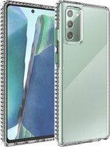 Voor Samsung Galaxy Note20 2 in 1 Ultra Clear Shockproof PC + TPU Case met verwijderbare kleurknop (groen)