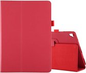 Voor iPad 10.2 / iPad 10.5 / iPad 10.2 2020 Litchi Texture Horizontale Flip Leren Case met Houder (Rood)