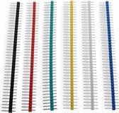 Let op type!! 6 stuks 40-pins 2 54 mm afgescheiden rechte mannelijke PCB Header - Colormix
