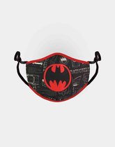 DC Comics Batman Masker Logo Zwart/Rood