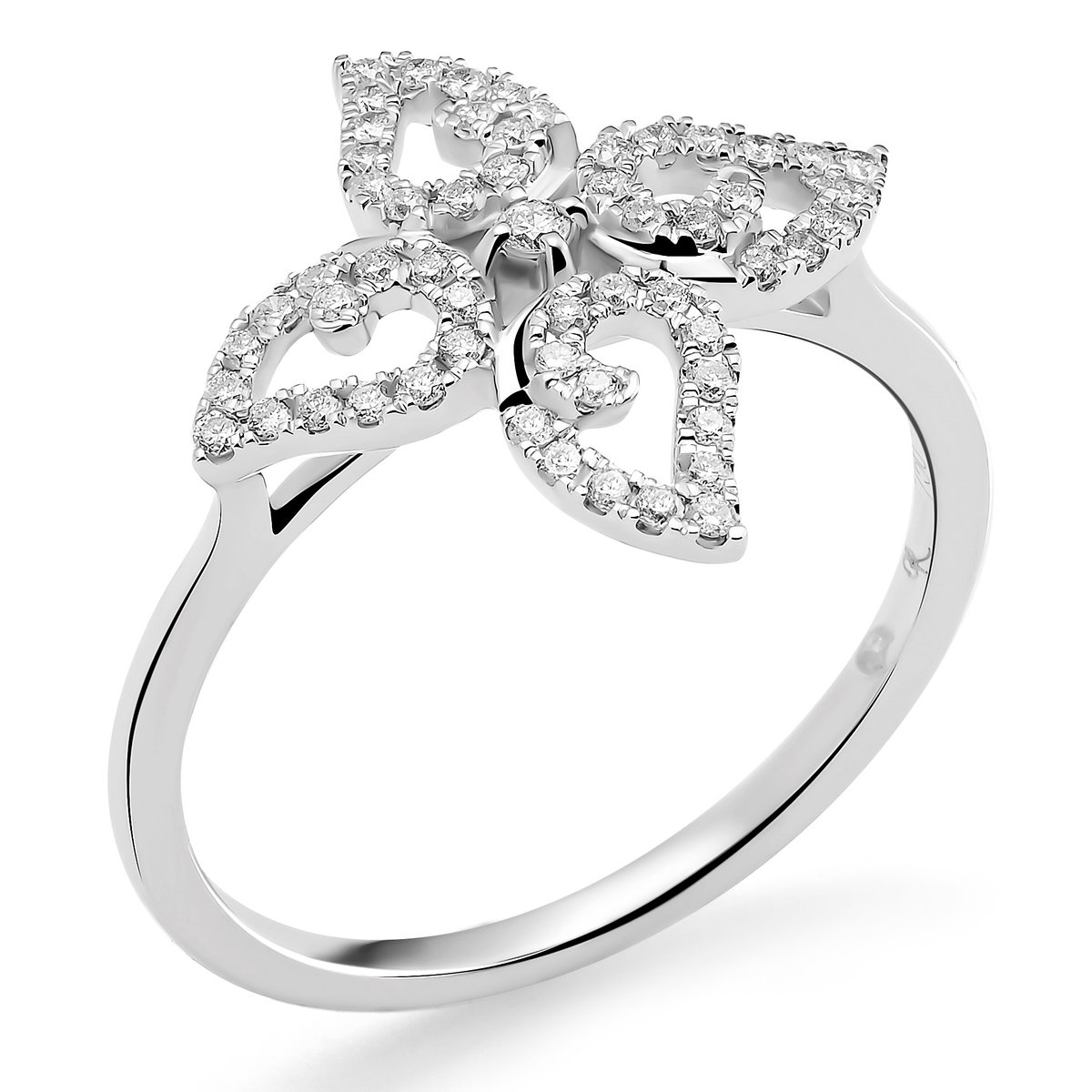 Orphelia RD-3216/50 - Ring - 18 Karaat Witgoud / Diamant 0.23 ct