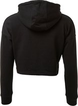 Pink Soda Micro Tape Crop Trui / Hoodie - Zwart/Wit Dames - Maat S
