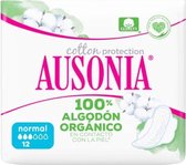 Normaal Maandverband met vleugels Organic Ausonia (12 uds)