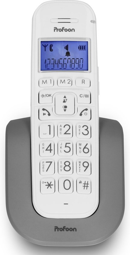 Profoon PDX-2608 Big button DECT telefoon - Groot display, grote toetsen -  luid... | bol