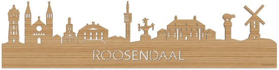 Skyline Roosendaal Bamboe - 120 cm - Décoration d' intérieur design - Décoration murale
