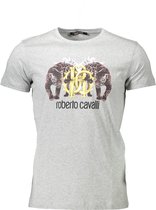 Roberto Cavalli T-shirt Grijs XL Heren