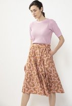 Sissy-Boy - Bruine rok met all over bloemenprint