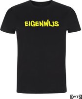T-shirt | Karaktereigenschappen | Eigenwijs03 - M, fluor yellow, Dames