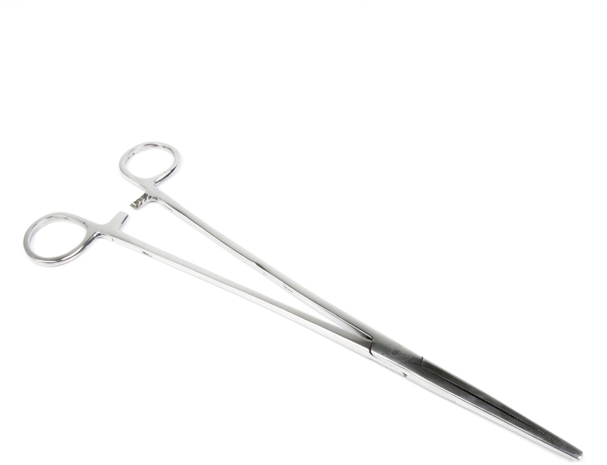 X2 Rechte Onthaaktang - 25cm - Vistang - Arterietang - Hakensteker
