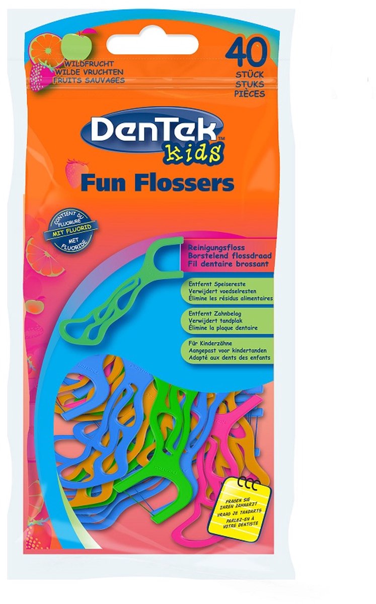 Dentek Kids Fun Flossers - 40 Stuks