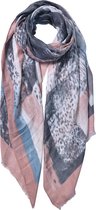 Clayre & Eef sjaal 85x180cm roze