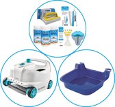 WAYS - Zwembad Accessoirepakket 3-delig - WAYS Onderhoudspakket & Automatische Zwembad stofzuiger Deluxe & Voetenbad