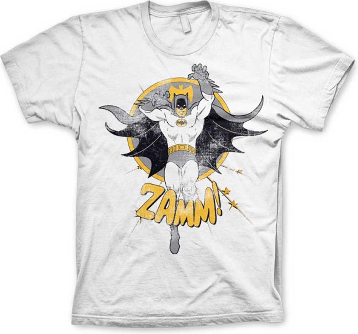 DC Comics Batman Heren Tshirt -M- Zamm! Wit