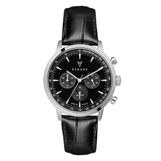 Montre Renard Grande Chrono Noir bol