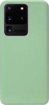 ADEL Premium Siliconen Back Cover Softcase Hoesje Geschikt voor Samsung Galaxy S20 Ultra - Lichtgroen