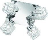 Moderne, vierkante plafondlamp Aino