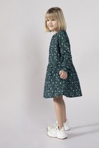 Sissy-Boy - Donkergroene jurk met lange mouw en print
