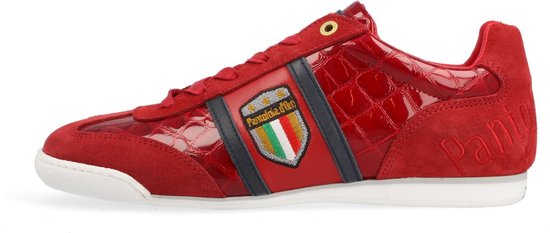 Pantofola d'Oro Fortezza Sneakers - Heren Leren Veterschoenen - Rood - Maat 41