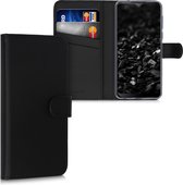 kwmobile telefoonhoesje voor HTC Desire 19+ / 19s - Hoesje met pasjeshouder in zwart - Wallet case