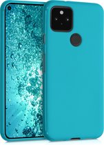 kwmobile telefoonhoesje voor Google Pixel 5 - Hoesje voor smartphone - Back cover in ijsblauw