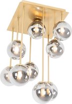 QAZQA athens - Landelijke Plafondlamp - 9 lichts - L 310 mm - Goud/messing - Woonkamer | Slaapkamer | Keuken