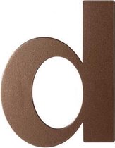 Bronze blend letter D plat, 110 mm