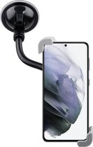 Shop4 - Samsung Galaxy S21 Autohouder Diagonale Klem Autohouder Zwart