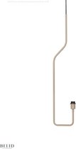 Pensile Hanglamp gestructureerd zandkleur E27 (geleverd zonder lampenkap)