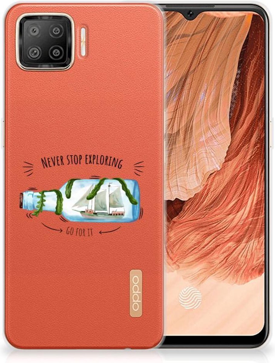 OPPO A73 4G Telefoonhoesje met Naam Boho Bottle