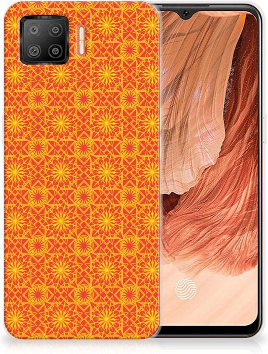 OPPO A73 4G TPU bumper Batik Oranje