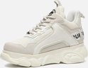 Off-white Buffalo sneakers met dikke zool en mesh details. Zijkant heeft 'BUFFALO' logo.