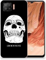 Silicone Case OPPO A73 4G Telefoonhoesje Skull Eyes