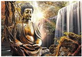 Fotobehang - Waterfall of Contemplation 100x70cm - Vliesbehang