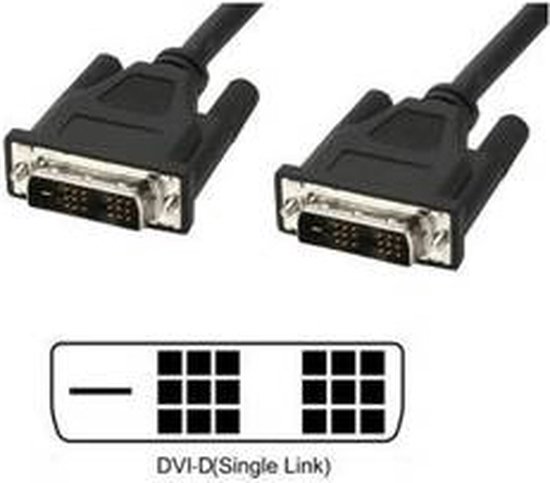 TECHly DVI Aansluitkabel 5.00 m ICOC-DVI-8050 Zwart [1x DVI-stekker 18+1-polig - 1x DVI-stekker 18+1-polig] - Techly