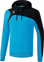 Erima Club 1900 2.0 Sweater met Capuchon Curacao-Zwart Maat S