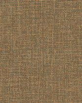 Textiel look behang Profhome DE120115-DI vliesbehang hardvinyl warmdruk in reliëf gestempeld tun sur ton mat goud bruin 5,33 m2