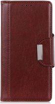 Google Pixel 5a Hoesje Portemonnee Book Case Kunstleer Rood