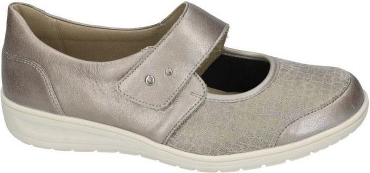 Solidus -Dames -  taupe - lage gesloten schoenen - maat 36