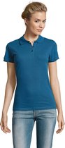 SOLS Dames/dames Perfect Pique Poloshirt met korte mouwen (Aqua)