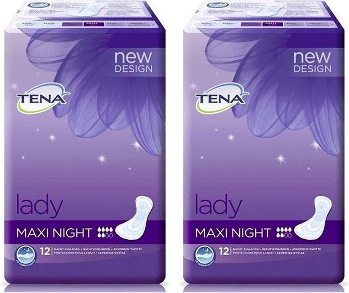 TENA Lady Maxi Nuit 2x12pcs | bol.com