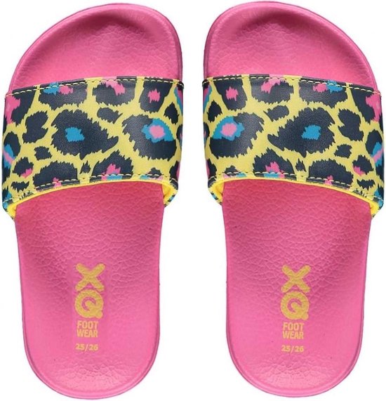 Xq Footwear Badslippers Meisjes Polyester Roze/geel Maat 35/36 bol.com