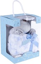 Interbaby Babydeken Schaap 80 X 110 Cm Fleece Blauw
