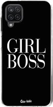 Casetastic Samsung Galaxy A12 (2021) Hoesje - Softcover Hoesje met Design - Girl Boss Print