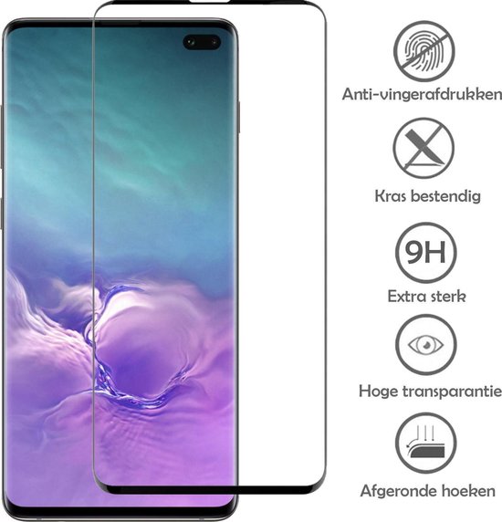 Coque Samsung S10 Avec Protecteur D'écran - Coque Samsung Galaxy S10 - Siliconen Samsung S10 Avec Protecteur D'écran - Lilas