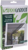 2x stuks insecten hor zwart 130 x 150 cm - Zelklevende raam horren/horgordijn - Opzethor voor het raam