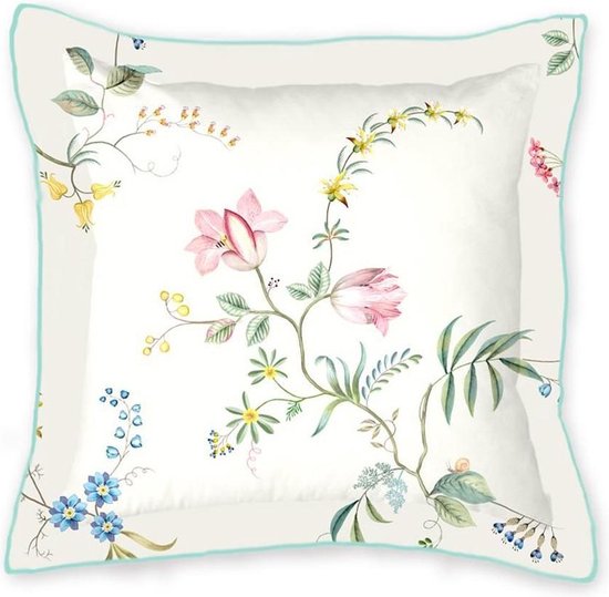 Pip Studio Fleur Grandeur Square Sierkussen White 45 x 45