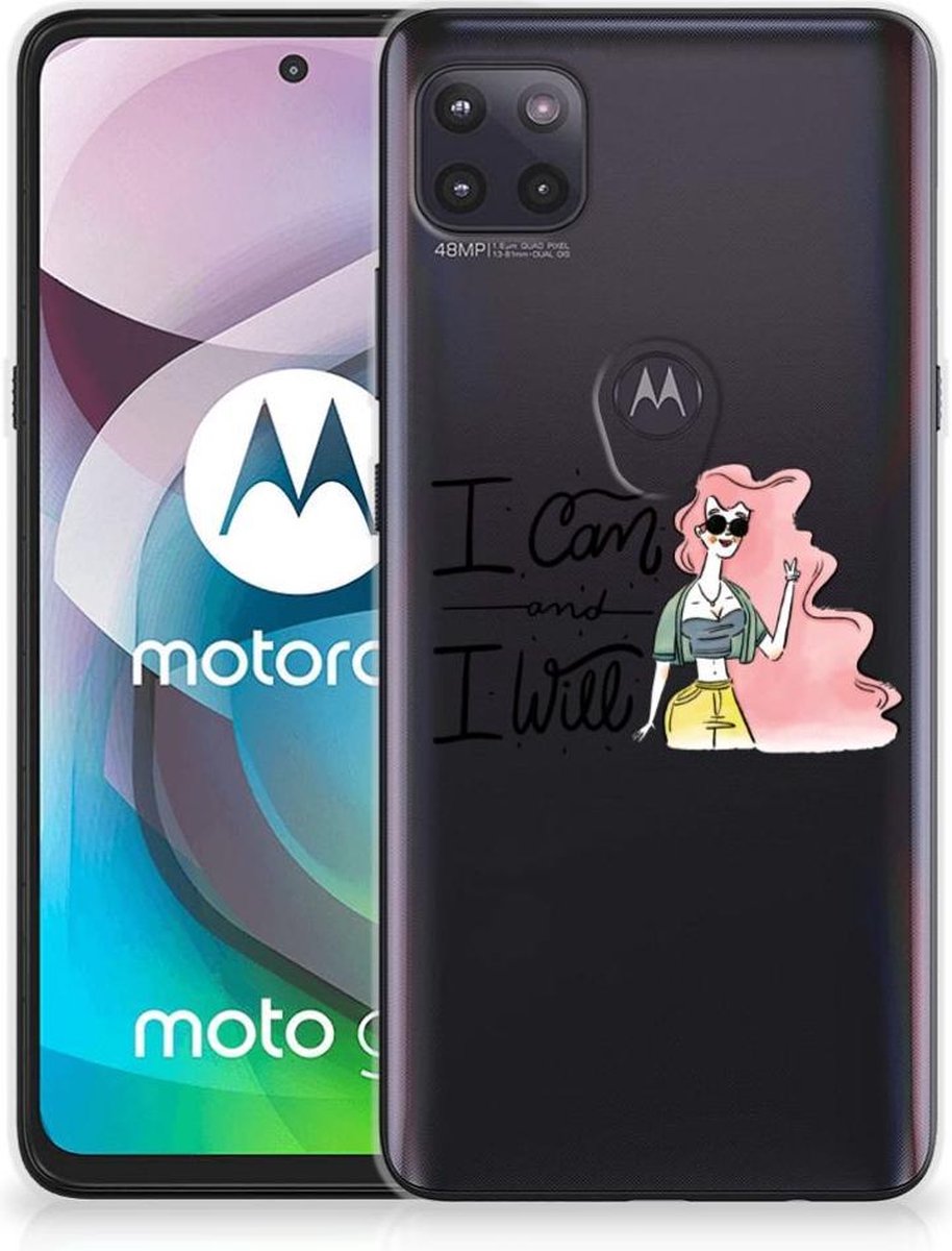 Motorola Moto G 5G Telefoonhoesje met Naam i Can